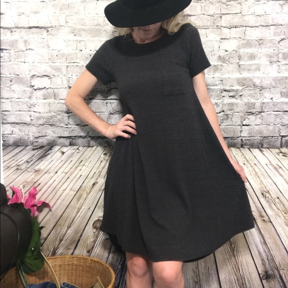 LuLaRoe Dresses & Skirts - ‼️Lularoe Solid Charcoal CARLY SWING dress XS‼️